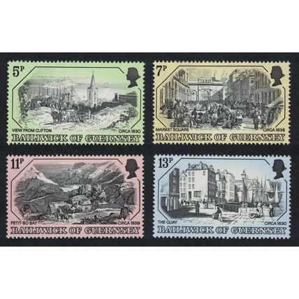 Guernsey Old Guernsey Prints 4v 1978 MNH SG#161-164 Sc#157-160