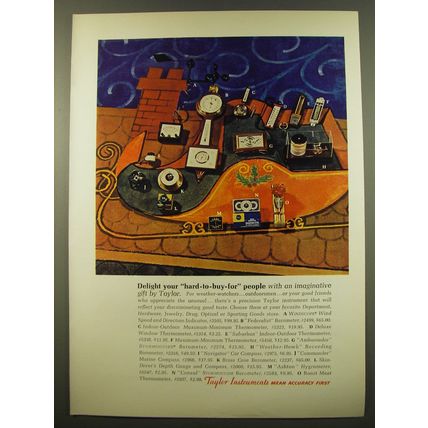 1961 Taylor Instruments Advertisement - Delight your hard-to-buy-for people