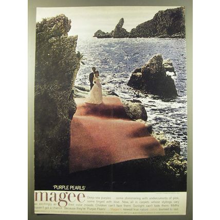 1961 Magee Carpets Advertisement - Purple Pearls