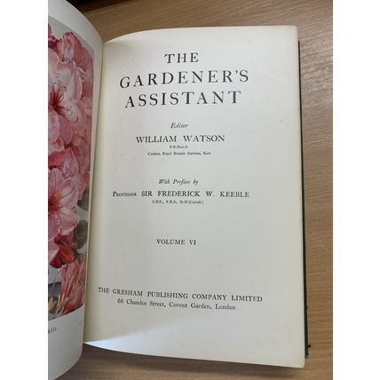1925 THE GARDINER'S ASSISTANT STRUCTURES/HEATING/SOILS etc VOL 6 BOOK (P7)