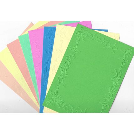 5"x7" Embossed Card. 10 Sheets. Mistletoe (28). Cardmaking Scrapbooking Crafts