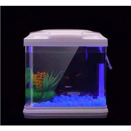 Oubest Fish Tank Rocks Glow Blue/Glow in the Dark Pebbles for Garden/Fish Tank/A