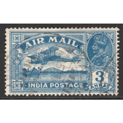 INDIA 1929: KING GEORGE V - AIRMAIL - 3A USED (G5)