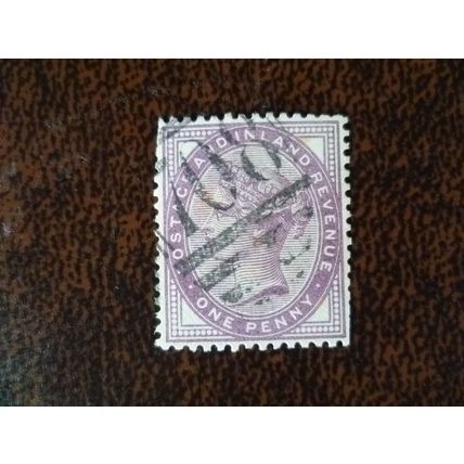 1881 GB Queen Victoria SG172 1d lilac used stamp Shrewsbury 708 duplex numeral