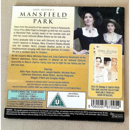 MANSFIELD PARK : MAIL on SUNDAY PROMOTIONAL DVD :