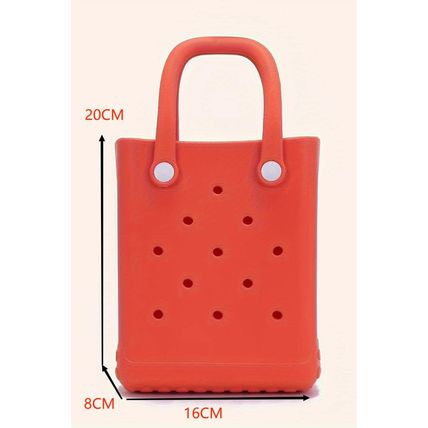 Fiery Red Waterproof EVA Hollow Tote Bag