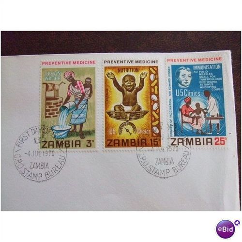 Zambia 1970 Preventive Medicine 3 fine used stamps