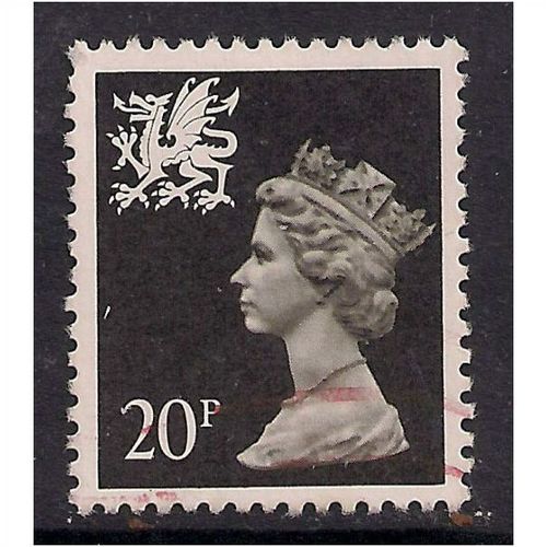 Wales GB 1989 20p Brownish Black Machin SG W52 (A202)