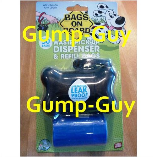 Bags On Board Black Dispenser bone shape Blue Bag pick up pup Dog Poo on Walkies
