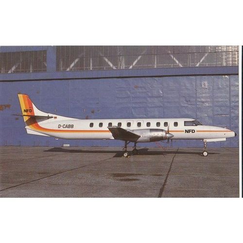NFD Nurnbergar Flugdienstintro Swearingen SA227 AC Metro III Aircraft Postcard