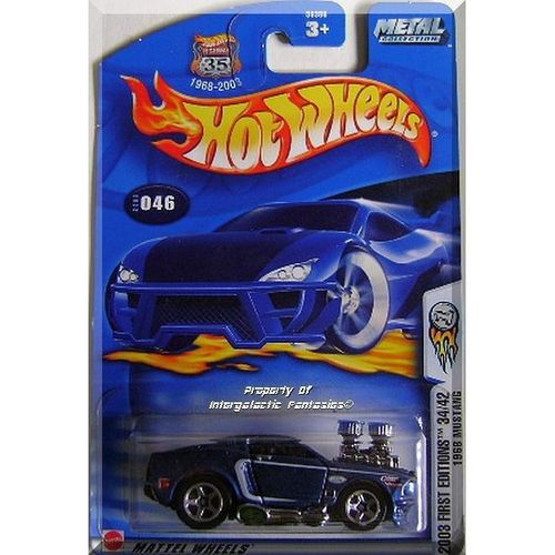 Hot Wheels - 1968 Mustang: 2003 First Editions #34/42 - #46/220 *Blue Edition*