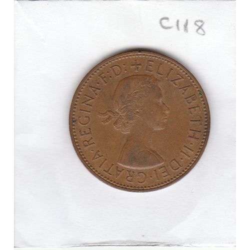 1967 Queen Elizabeth II 1d Penny (CN118)