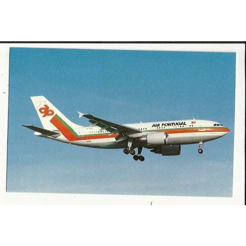 Aviation TAP AIR PORTUGAL A310-304 Postcard by Buchair (8907)