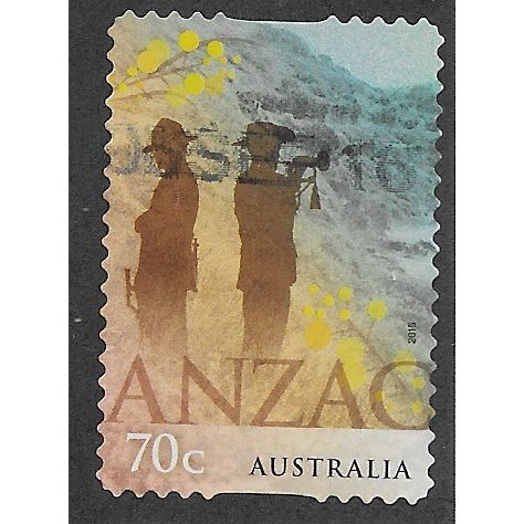 AUS 2015 70c (S/A) 'ANZAC' FINE USED (EBID64-210)