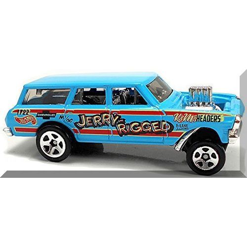 Hot Wheels - '64 Nova Wagon Gasser: HW Race Day #4/10 - #198/250 (2019) *Blue*