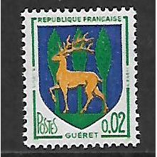 FRANCE 1960 ARMS 2c GUERET SG 1498b M MINT#