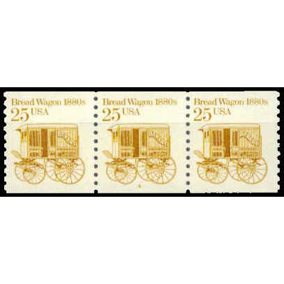 2136 25c Bread Wagon Fine MNH Dry Gum PNC 4/3 W1508