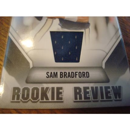 2011 Panini America, Game Worn Patch Card, SAM BRADFORD Rc, #36, Rams