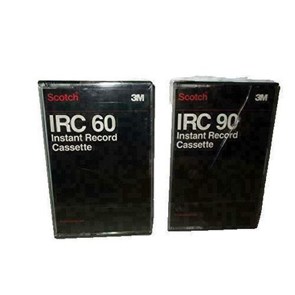 Scotch 3M IRC 60 Istant Record Cassette Tape 2 Pack