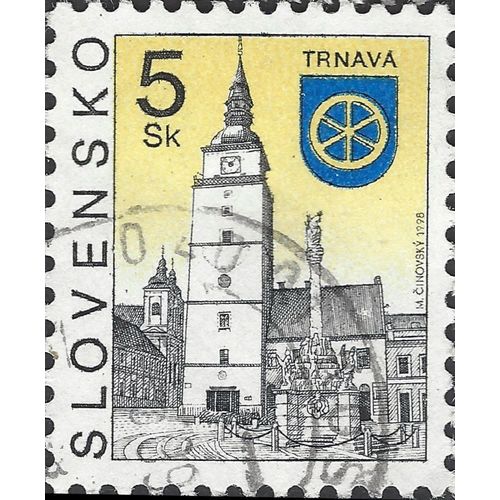 SLOVAKIA, Trnava, yellow 1998, Sk5, #4