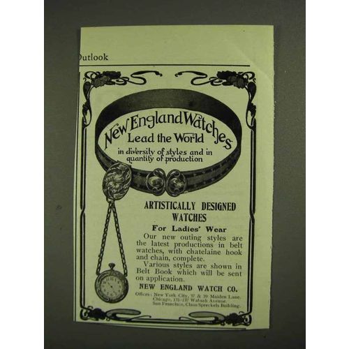 1903 The New England Watch Co. Ad - Lead the World