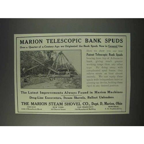 1910 Marion Telescopic Bank Spuds Ad