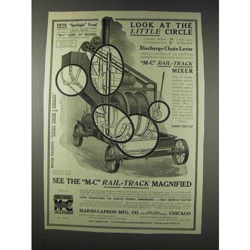 1910 Marsh-Capron Concrete Mixer Ad - The Little Circle