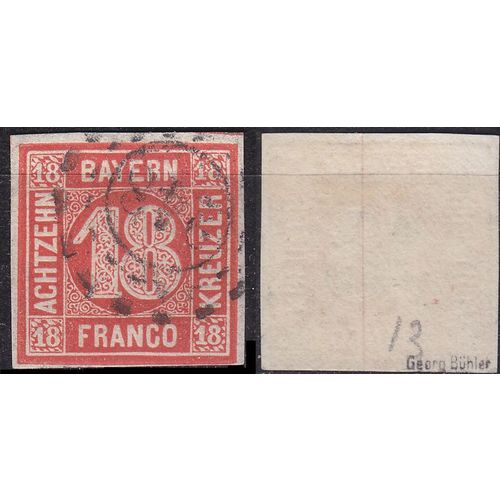 GERMANY Bayern Bavaria [1862] MiNr 0013 b ( O/used ) [01]