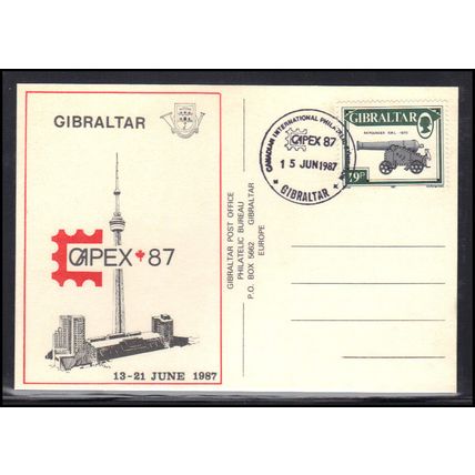 Postcard Event Cancel Gibraltar CAPEX '87 Box0164