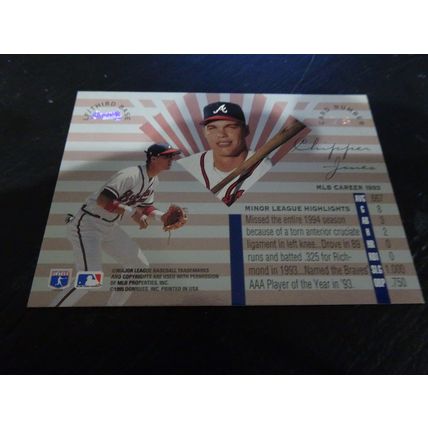 1995 Leaf Limited Card # 078 Chipper Jones Excellent-Mint (6) Atlanta Braves