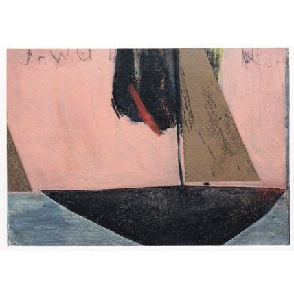 Laurie Cole Cornwall Artist Waters Sailing Ship Award Painting Postcard
