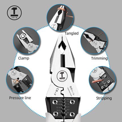 Electrician Wire Cutters CRV Multifunctional Diagonal Plier Needle Nose Pliers