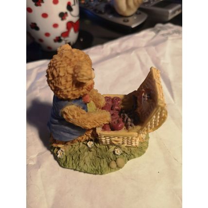 Ornamental Bear With Picnic Hamper