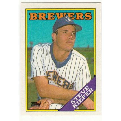 1988 Topps baseball card 187 Steve Kiefer