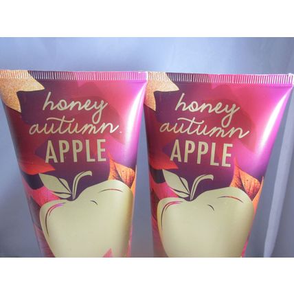 2 Bath & Body Works 8 oz Triple Moisture Body Cream Honey Autumn Apple