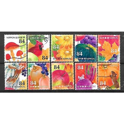 Japan ( Japon ) N° 9451/60 série YVERT OBLITERE ( USED )