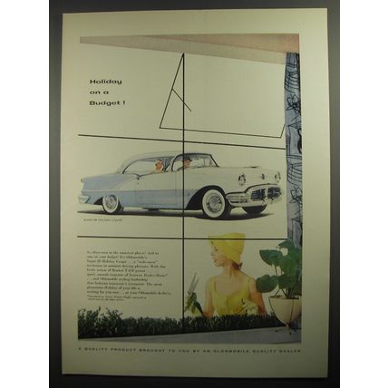 1956 Oldsmobile Super 88 Holiday Coupe Ad - Holiday on a Budget