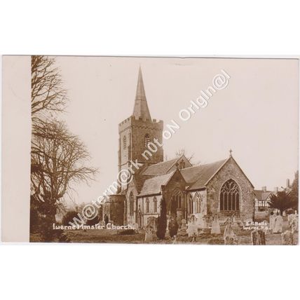 RP The Church Iwerne Minster nr Blandford Dorset 1914 EP Rolls