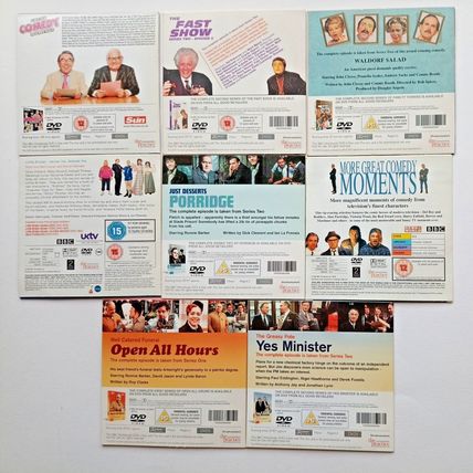 GROUP OF COMEDY DVD'S FROM VARIOUS SUN/NOTW NEWSPAPER PROMOTIONS (8 DVD'S )