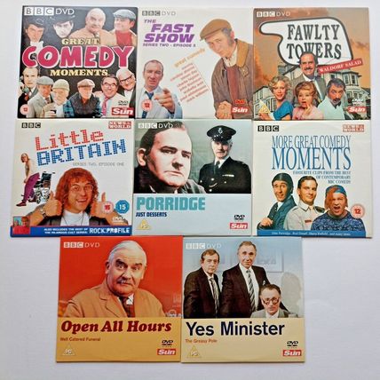 GROUP OF COMEDY DVD'S FROM VARIOUS SUN/NOTW NEWSPAPER PROMOTIONS (8 DVD'S )
