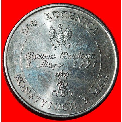 STANIOSLAV II (1764-1795):POLAND★10000 ZLOTYS 1791 1991 UNC★LOW START★NO RESERVE