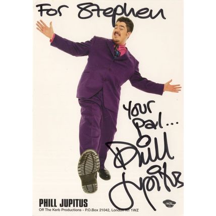 Phil Jupitus Never Mind The Buzzcocks Comedian Hand Signed Photo
