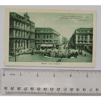 vintage postcard Napoli, Corso Umberto I