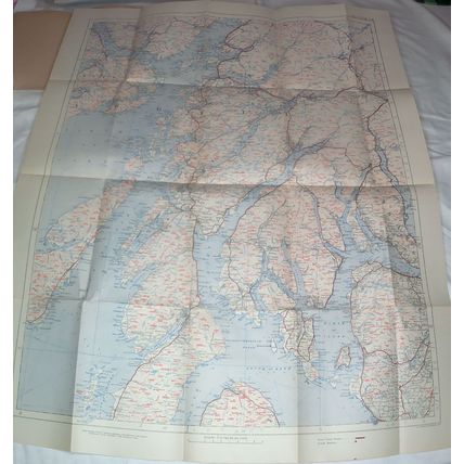 Vintage Motoring and Hiking Map SK - Scottish Islands