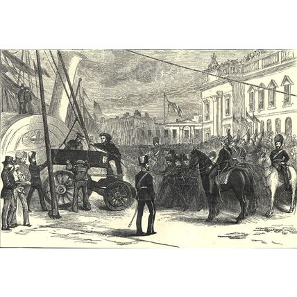 FUNERAL OF LORD MAYO - CUSTOM HOUSE QUAY 1872 VICTORIAN ENGRAVINGS