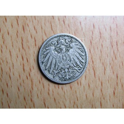1910f 5 Pfennig Germany Empire Coin