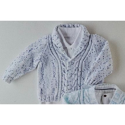 Knitting Pattern for Baby Cardigans in DK Wool Sirdar 5351