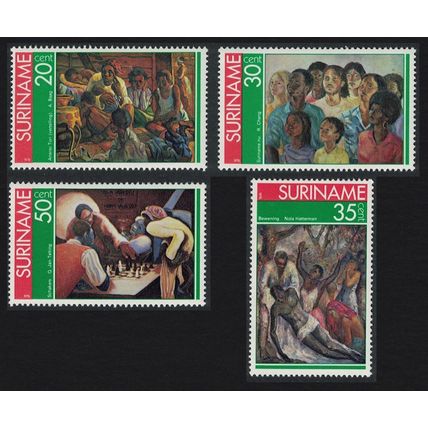 Suriname Paintings by Surinam Artists 4v 1976 MNH SG#832-835