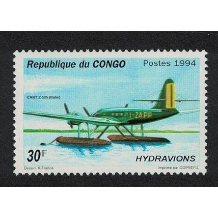 Congo Hydroplane CANT Z-505 Italy 1994 MNH MI#1425