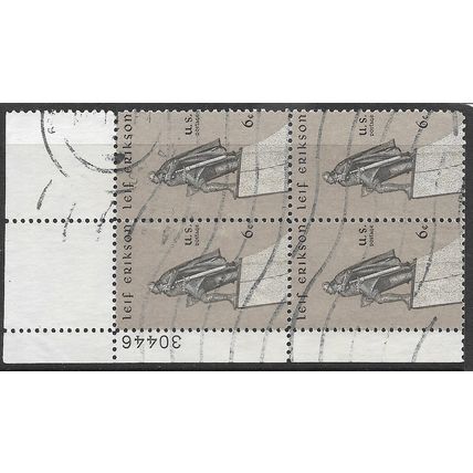 1968 Michel 967 - fine used (o) - Block of 4 - Plate Number